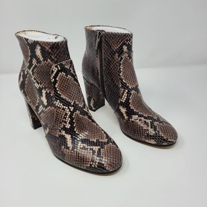 Vince Camuto Sanstan Bootie Size 8 Python Print